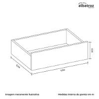 Cômoda Esmeralda 5 Gavetas Branco - Móveis Albatroz Branco