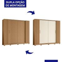 Guarda Roupa Casal Jacarandá 4 Portas Flex Freijó - Móveis Albatroz Freijó - 2