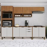 Cozinha Modulada Toronto 5 Peças Com Torre Quente 2 Fornos Freijó-off White - Indékes Freijó-off White - 2