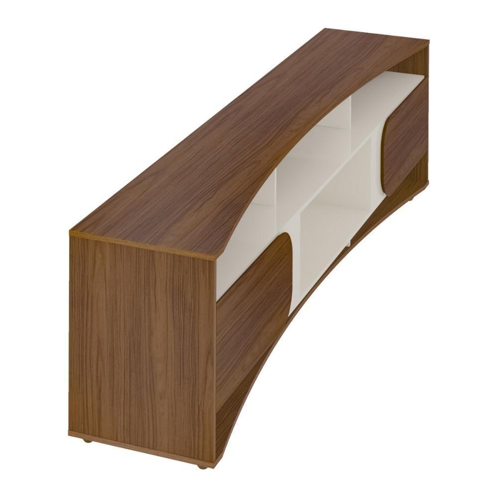 Rack Para Tv Até 86 Polegadas 220cm Com 2 Portas Multimóveis Cr45321 Cedro/off White Cedro/off White - 6