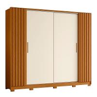 Guarda Roupa Casal Jacarandá 4 Portas Flex Cinamomo-off White - Móveis Albatroz Cinamomo-off White - 1