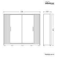 Guarda Roupa Casal Jacarandá 4 Portas Flex Cinamomo-off White - Móveis Albatroz Cinamomo-off White - 3