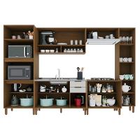 Cozinha Modulada Toronto 6 Peças Com Torre Quente 2 Fornos Freijó-off White - Indékes Freijó-off White - 3