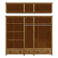 Guarda Roupa Casal Topázio 10 Portas E 3 Gavetas Freijó Com Espelho - Finestra Móveis Freijó - 3