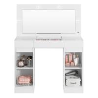 Penteadeira Camarim Studio 2 Portas E 3 Gavetas Branco - Móveis Albatroz Branco - 3