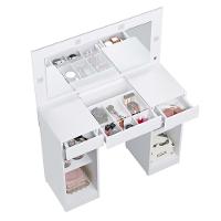 Penteadeira Camarim Studio 2 Portas E 3 Gavetas Branco - Móveis Albatroz Branco