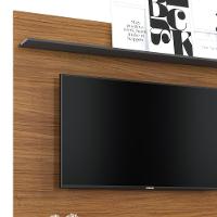 Rack Bancada Yara Com Painel Maia Noce Milano-preto Fosco Para Tv Até 55? - Colibri Noce Milano-preto Fosco - 5