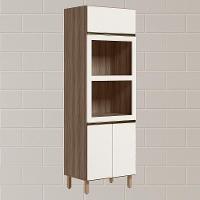Torre Quente 3p 221x72cm Mdf Kali 16866 Carvalho Toq Off White Cetim Nicioli Carvalho Toq Off White Cetim - 2