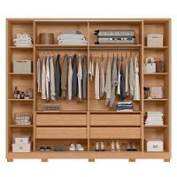 Guarda Roupa Casal Jacarandá 4 Portas Flex Freijó Com 8 Espelhos - Móveis Albatroz Freijó - 3