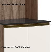 Paneleiro Duplo 4 Portas 70cm Mdf Kali 12230 Carvalho Toq Off White Cetim Nicioli Carvalho Toq Off White Cetim - 5