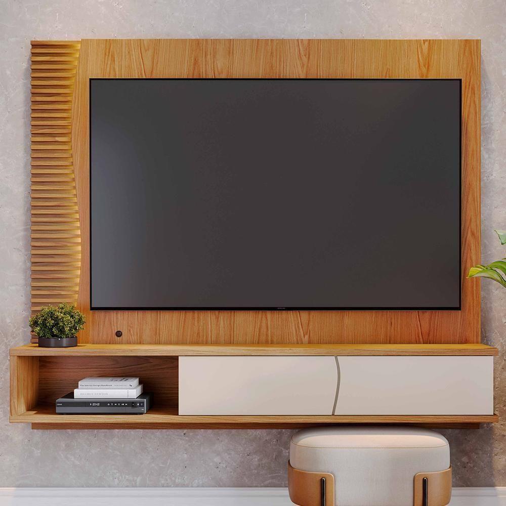 Home Suspenso Egeu Freijó-off White Matte Para Tv Até 65? - Colibri Freijó-off White Matte - 2