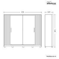 Guarda Roupa Casal Jacarandá 4 Portas Flex Cinamomo-off White Com 4 Espelhos - Móveis Albatroz Cinamomo-off White - 5