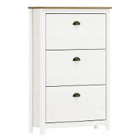 Sapateira Topázio 3 Gavetas Branco-freijó - Finestra Móveis Branco-freijó - 1