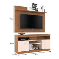 Rack Bancada Yara Com Painel Maia Freijó-off White Para Tv Até 55? - Colibri Freijó-off White