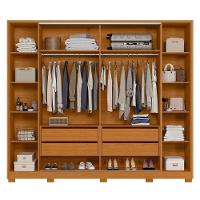 Guarda Roupa Casal Jacarandá 4 Portas Flex Cinamomo Com 4 Espelhos - Móveis Albatroz Cinamomo - 3