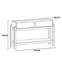 Aparador Lizz 2 Gavetas Cedro - Casa D Cedro - 5