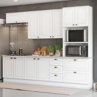 Cozinha Completa 5 Peças Americana Com Torre Quente 2 Fornos Branco - Móveis Henn Branco - 1