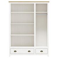 Guarda Roupa Solteiro Topázio 3 Portas E 2 Gavetas Branco-freijó - Finestra Móveis Branco-freijó - 3