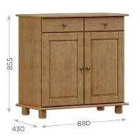 Balcão Aparador Rubi 2 Portas E 2 Gavetas Freijó - Finestra Móveis Freijó - 4