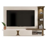 Painel Com Suporte Para Tv Até 72 Polegadas 2 Portas Multimóveis Cr45318 Off White-pinho Ripado - 2