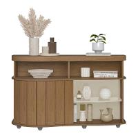 Aparador Buffet 120cm Com 1 Porta Flex Multimóveis Cr50127 Cinamomo-off White - 2