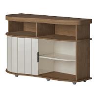 Aparador Buffet 120cm Com 1 Porta Flex Multimóveis Cr50127 Cinamomo-off White - 6