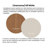 Aparador Buffet 120cm Com 1 Porta Flex Multimóveis Cr50127 Cinamomo-off White - 7