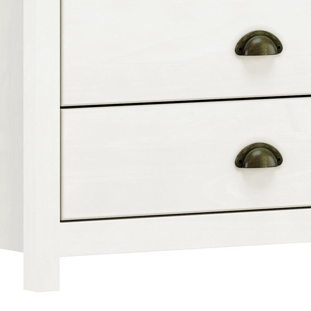 Cômoda Topázio 4 Gavetas Branco-freijó - Finestra Móveis Branco-freijó - 3