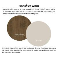 Rack Para Tv Até 75 Polegadas 200cm 2 Portas 1 Gaveta Multimóveis Cr45325 Pinho/off White Pinho/off White - 8