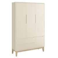 Dormitório Classic 3 Portas Areia Fosco Com Pés Madeira Natural - Reller Móveis Areia Fosco - 3