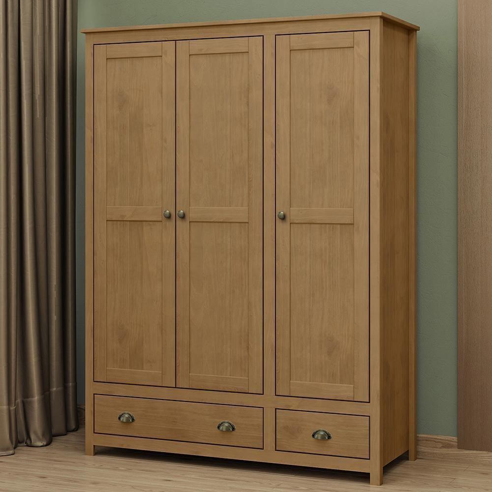 Guarda Roupa Solteiro Topázio 3 Portas E 2 Gavetas Freijó - Finestra Móveis Freijó - 2