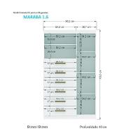 Multi-cômoda Marabá 1.6 Com Porta E 6 Gavetas Branco - Santos Andirá Branco - 4