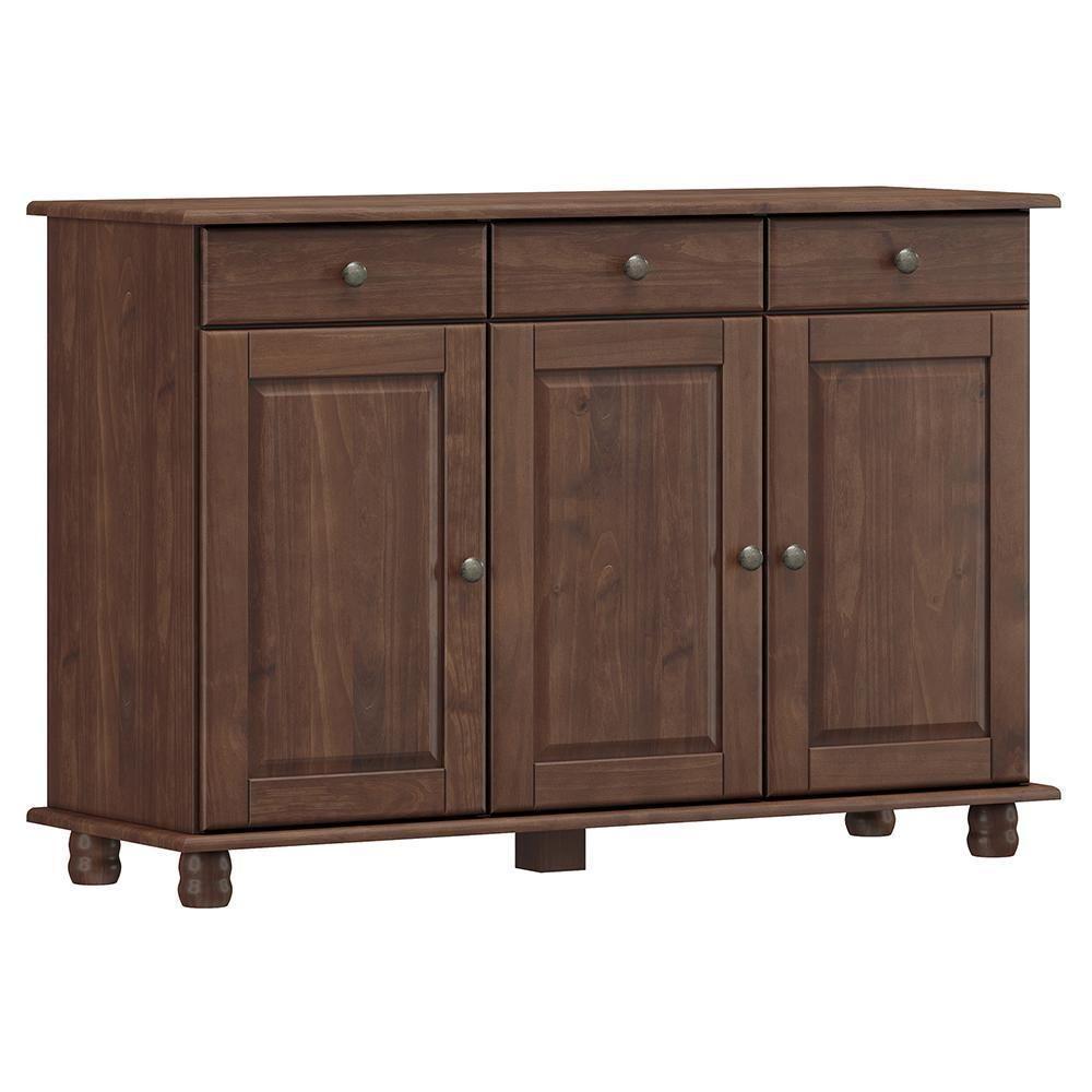 Balcão Aparador Rubi 3 Portas E 3 Gavetas Café - Finestra Móveis Café - 1