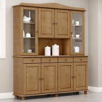 Cristaleira Rubi 8 Portas E 4 Gavetas Freijó - Finestra Móveis Freijó - 2