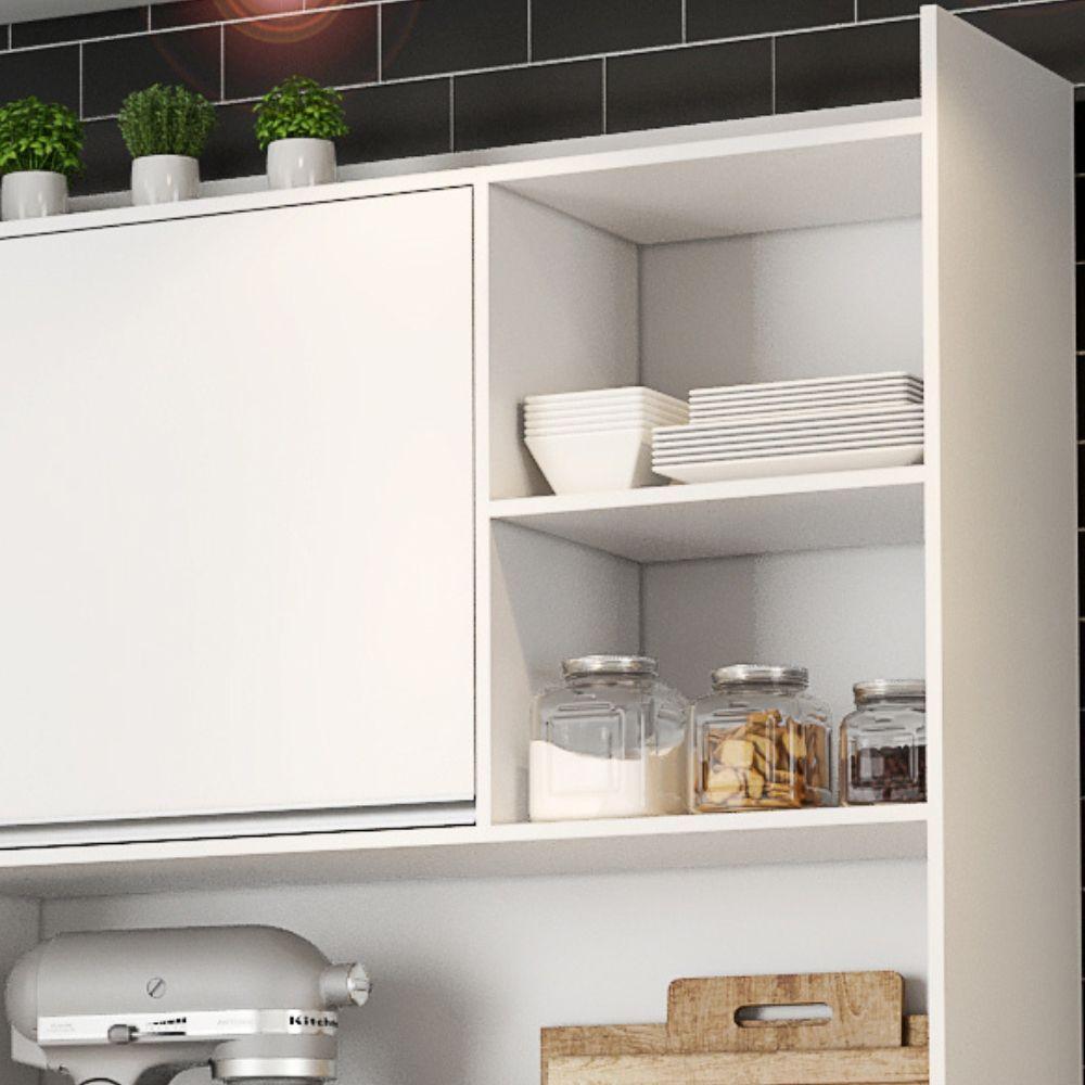Kit Armário Cozinha Compacta Isabel 5 Portas Branco Ajl - 3