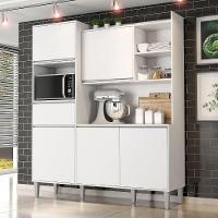 Kit Armário Cozinha Compacta Isabel 5 Portas Branco Ajl - 2
