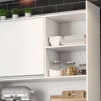 Kit Armário Cozinha Compacta Isabel 5 Portas Branco Ajl - 3