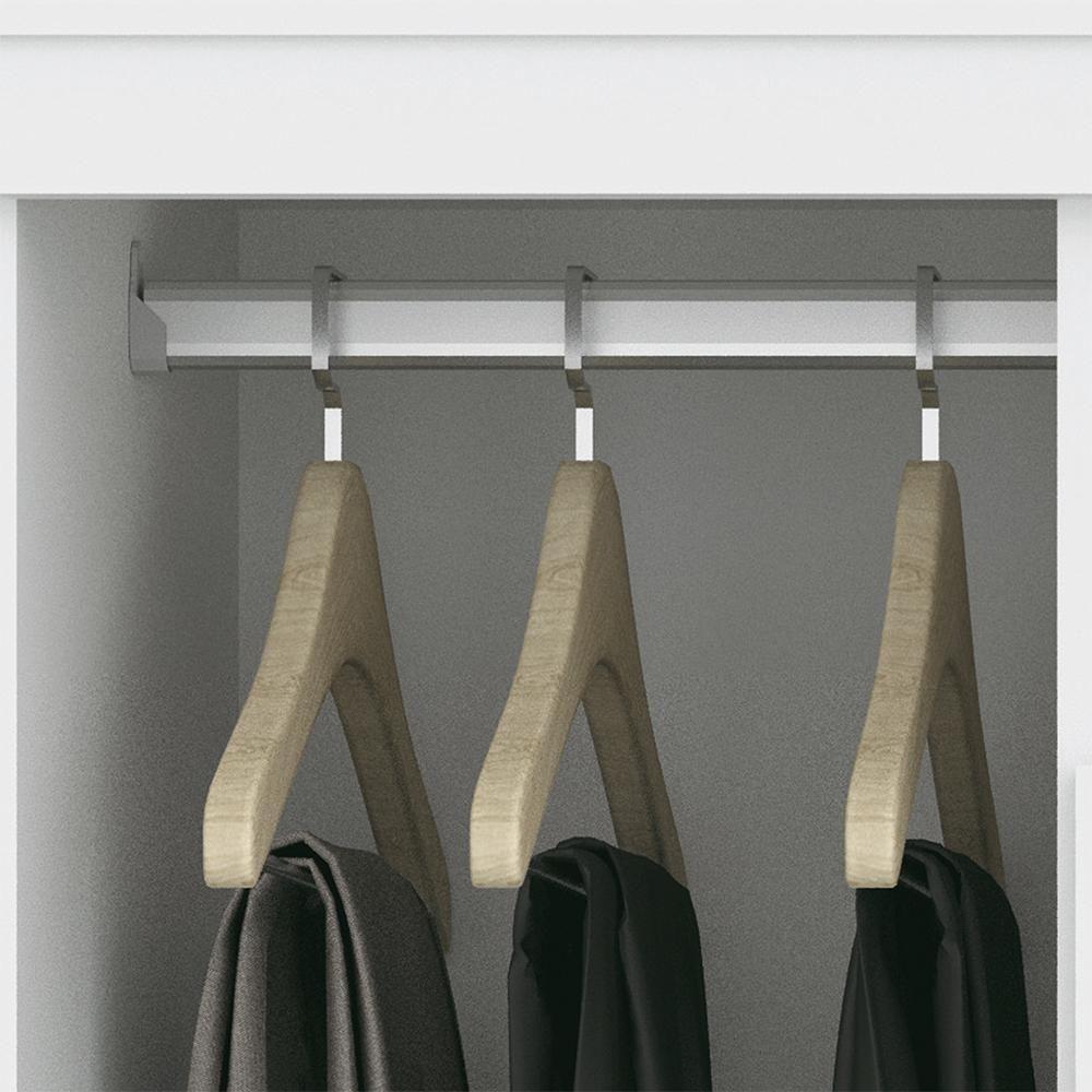 Cômoda Havana Master 2 Portas E 4 Gavetas Branco Com Rodízios - Santos Andirá Branco - 4