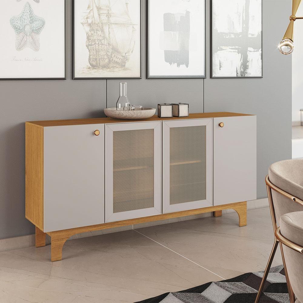 Buffet Delícia Telado 4 Portas Jcm Cinamomo Off White - 2