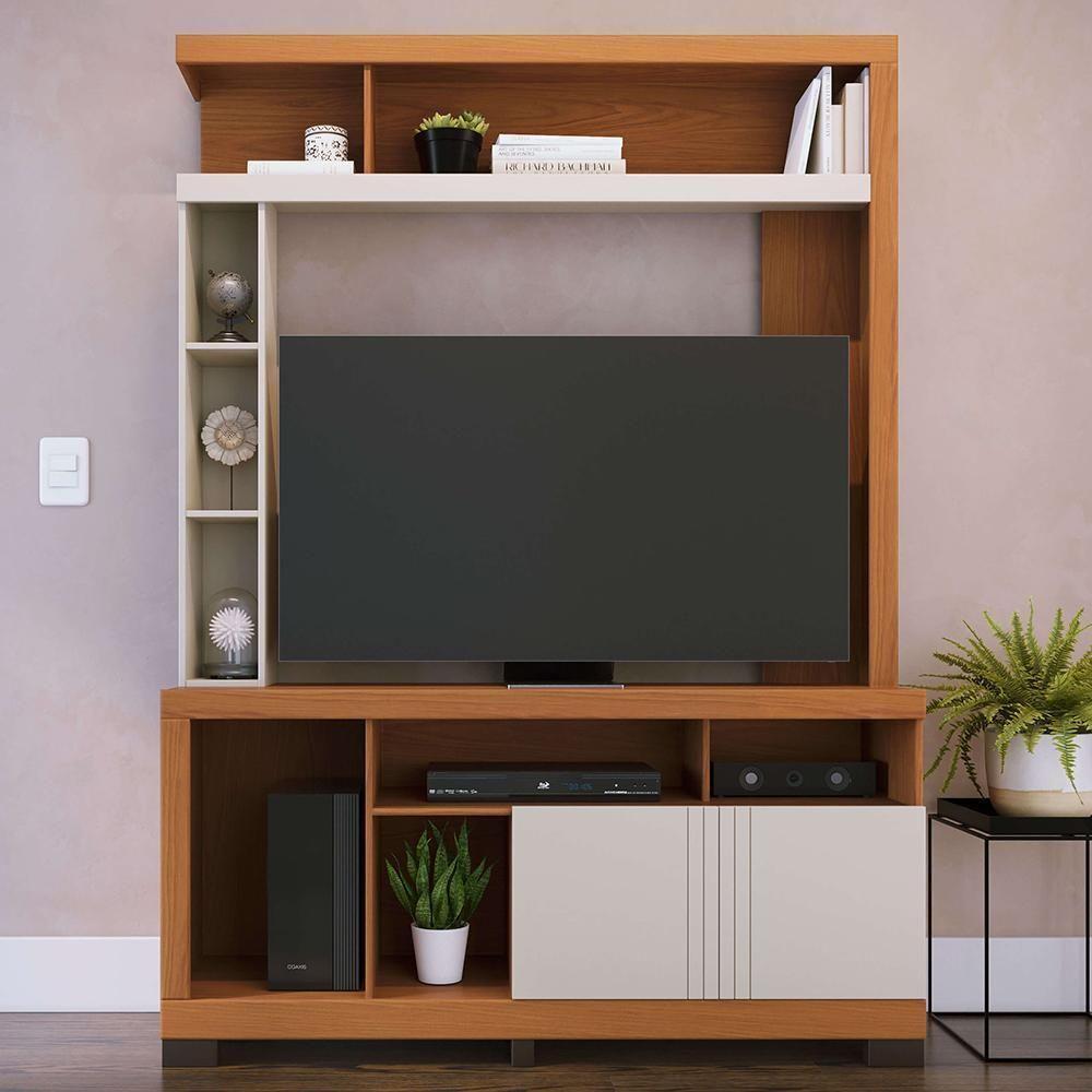 Estante Home Theater Elba Freijó-off White Matte Para Tv Até 50? - Colibri Freijó-off White Matte - 2