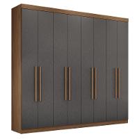 Guarda Roupa Casal Master New 8.4 8 Portas Jatobá-grafite - Santos Andirá Jatobá-grafite - 1