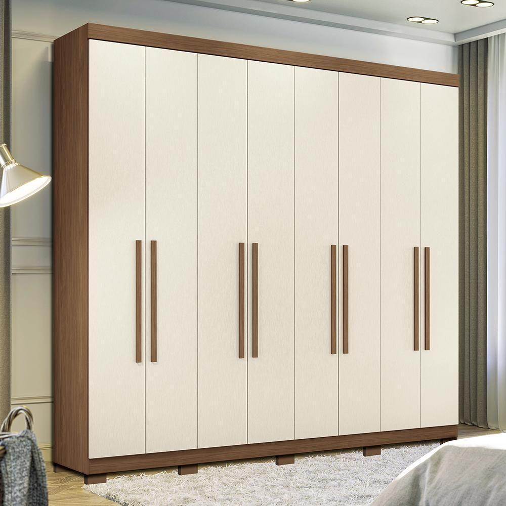 Guarda Roupa Casal Master New 8.4 8 Portas Jatobá-areia Com Pés - Santos Andirá Jatobá-areia - 2