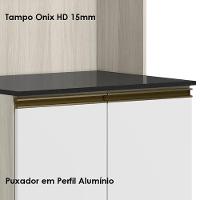 Paneleiro Duplo 4p Vidro 70cm Mdf Kali 18340 Bianco Toq Branco Uv Nicioli Bianco Toq Branco Uv - 5