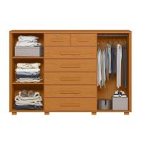 Cômoda Fontana 2 Portas E 7 Gavetas Cinamomo - Móveis Albatroz Cinamomo - 3