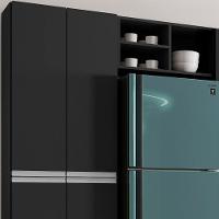 Cozinha Modulada Completa 4 Peças Vanessa Preto Ajl - 5