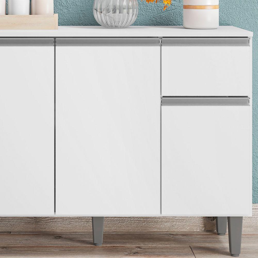 Cozinha Modulada Completa 4 Peças Vanessa Branco Ajl - 6