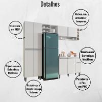 Cozinha Modulada Completa 4 Peças Vanessa Branco Ajl - 2