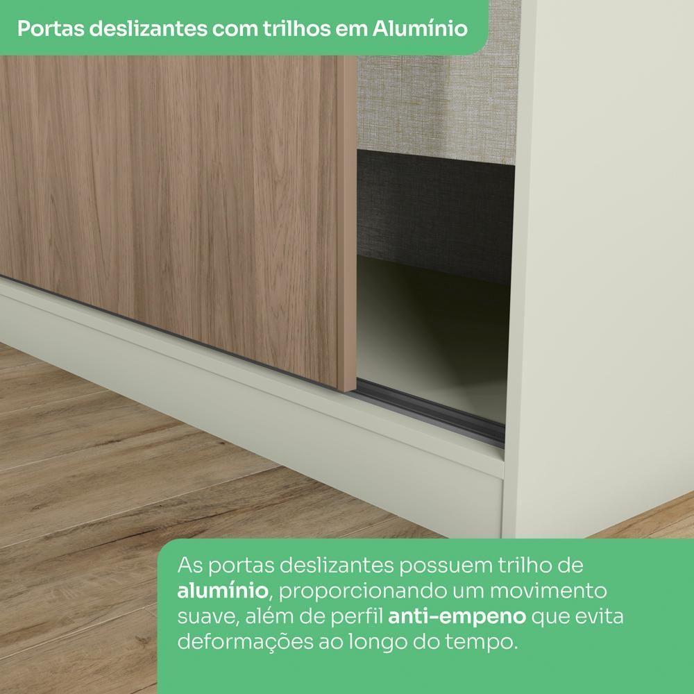 Guarda Roupa Modulado 2 Portas 241x159 Cm Seletto Areia Jequitiba Henn Areia Jequitiba - 5