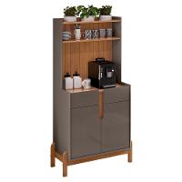 Aparador Cantinho Do Café Lizz 2 Portas E 2 Gavetas Cinza Pérola-cedro - Casa D Cinza Pérola-cedro - 1