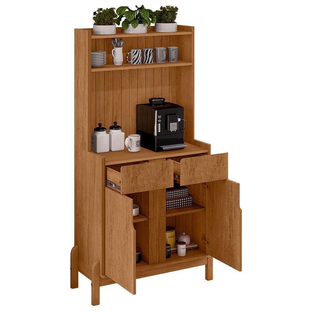 Aparador Cantinho Do Café Lizz 2 Portas E 2 Gavetas Cedro - Casa D Cedro - 3